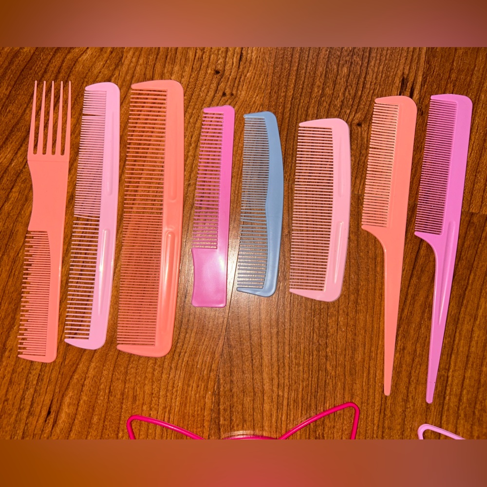 Colorful Combs and Cat Ear Headbands Set - Picture 2 of 3